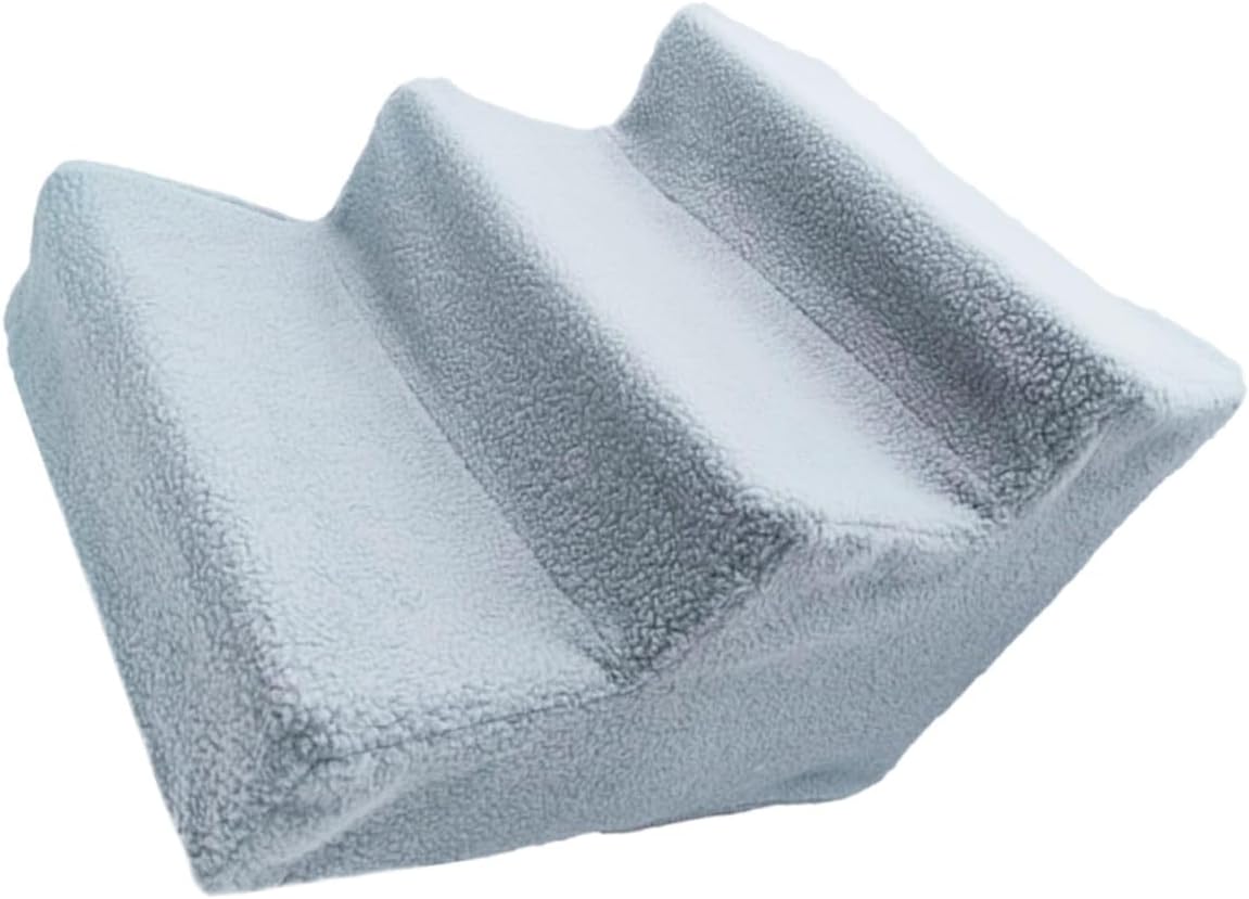 Portable Pet Steps Ladder for Cats and Dogs Lightweight Plastic Ramp with Non-Slip Surface Triangle Structure Design for Sofas Beds and Travel Use