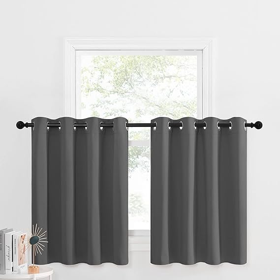 NICETOWN Short Blackout Cafe Curtains Kitchen Window