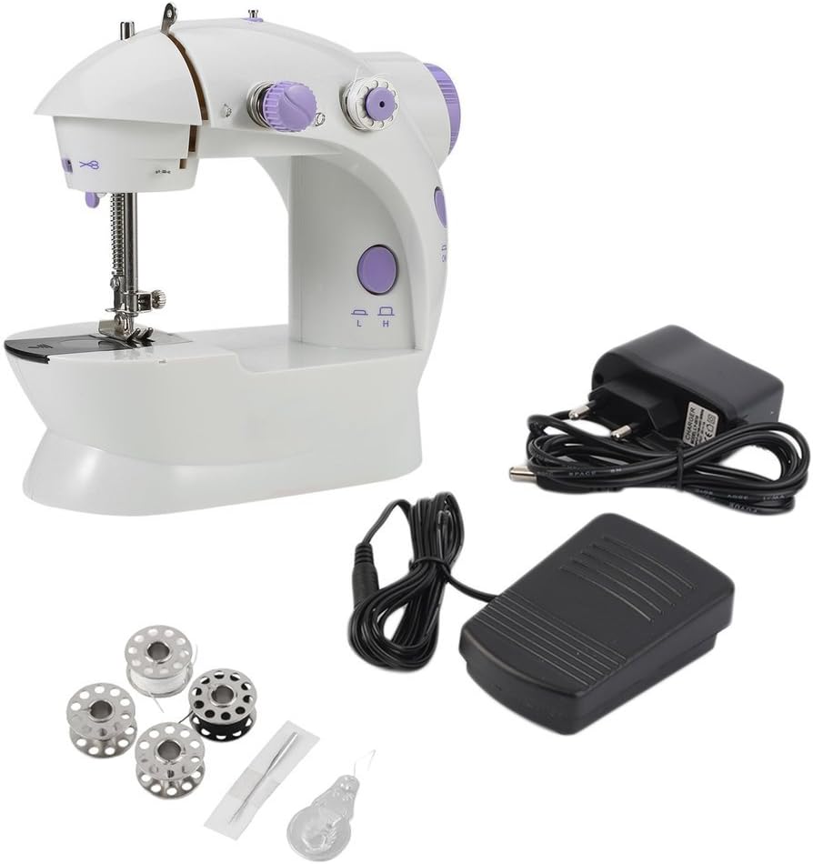 Multifunction Electric Household Desktop Mini Sewing Machine with LED and Forward Reverse Sewing