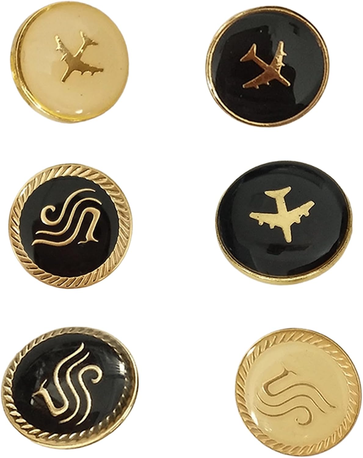 Alloys Clothing Buttons Elegant Styles Uniform Buttons Jackets and Pants for Airline Employees Comfortable