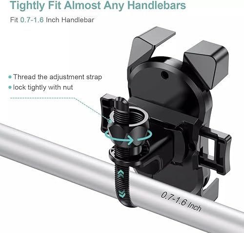 Miniatura 2 de Soporte de teléfono para bicicleta con mecanismo fácil y automático para atrapar el teléfono soporte de teléfono para motocicleta bicicleta de