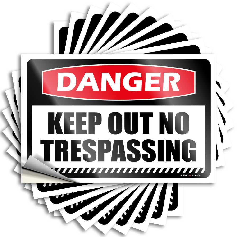 Christmas Tattoo Accessories | Danger Keep Out No Trespassing Glitter Bike Sticker Pack(12X18CM)
