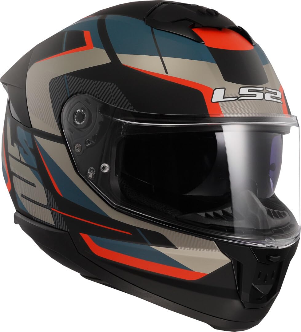 LS2, Casco Moto Integrale STREAM II ROAD Matt Black Blue, XL