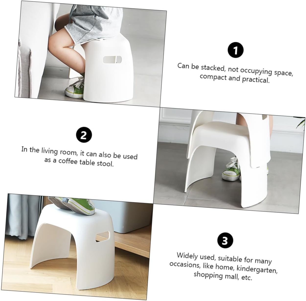 Ergonomic Boy Girl Potty Seat Boys and Girls Stool Wobble Base Plastic Step Stool for Home Kindergarten