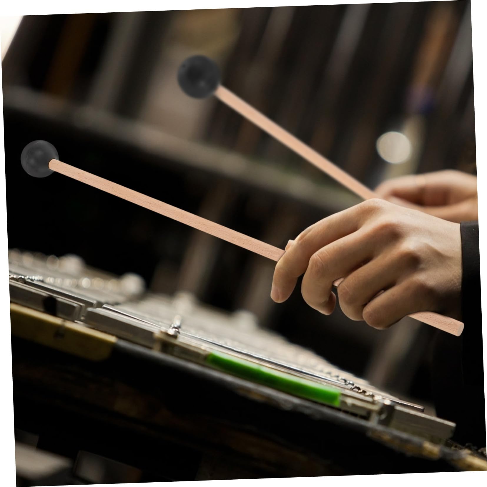 Didiseaon 6 Piezas Baquetas de Madera para Batería Percusión Mazos para Bombo y Timbal Accesorios Instrumentos Musicales Resistentes y Versátiles para Músicos