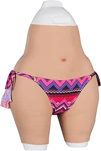 CRODRES Silicone Sissy Vagina Panties Plus Size Butt Enhance Boxer