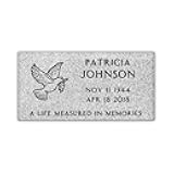 Flat Headstone Grave Marker - 20 x 10 x 3