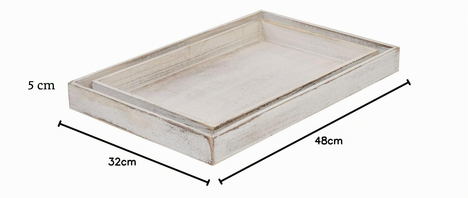Mendler Juego de 2 cuencos T285, color blanco