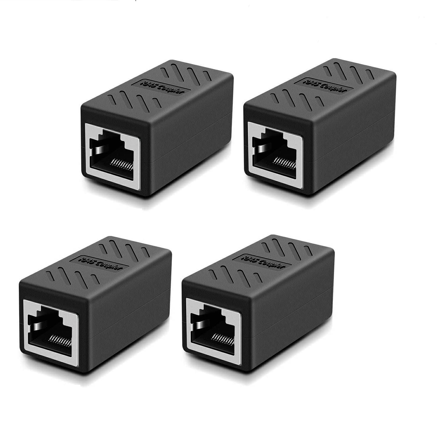 RuhZa RJ45 Coupler, Ethernet Coupler, in Line Coupler for Cat7/Cat6/Cat5e/Cat5 Ethernet Cable Extender Adapter Female to Female (Pack of 4)-image-31