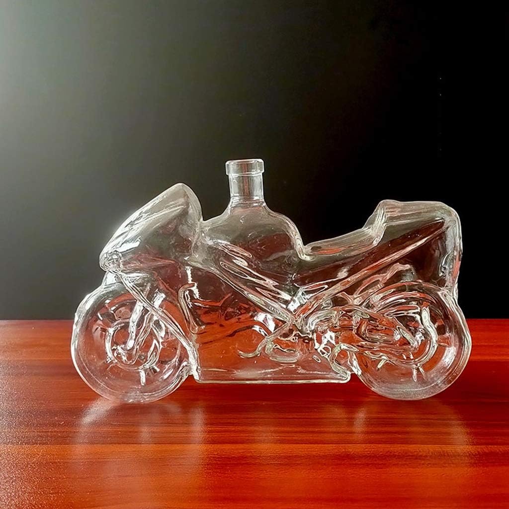Karafka do whiskey na motyw motocyklowy Elegancka 750ml - Karafka do whiskey, wina, szkockiej whisky lub likieru, 24 * 8 * 15cm