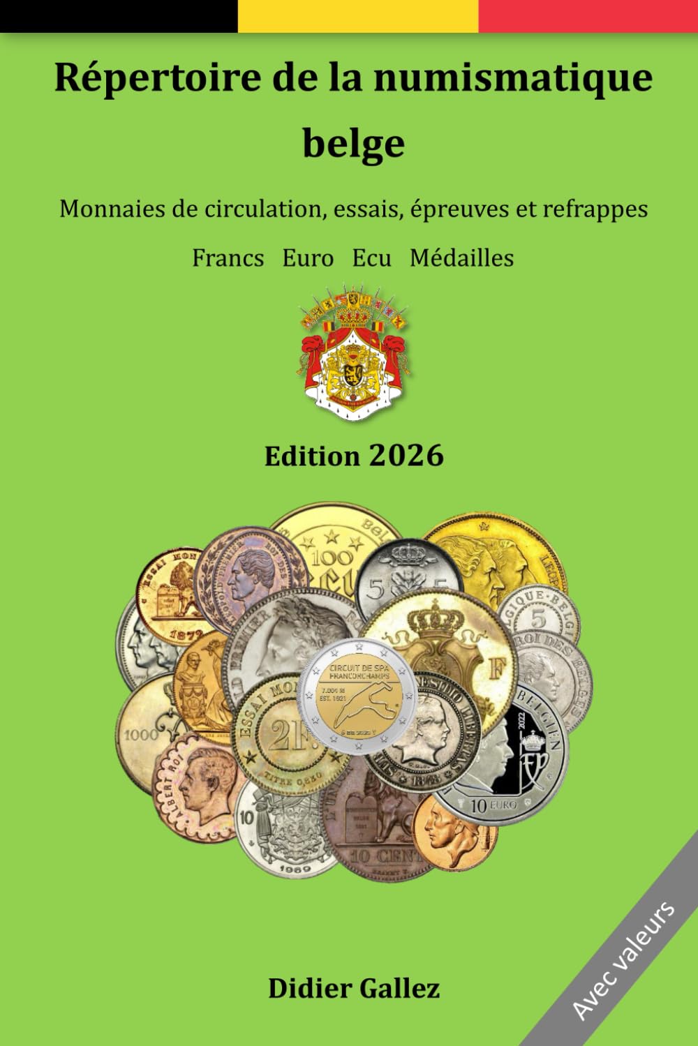 Répertoire de la numismatique belge 2026: Version noir et blanc