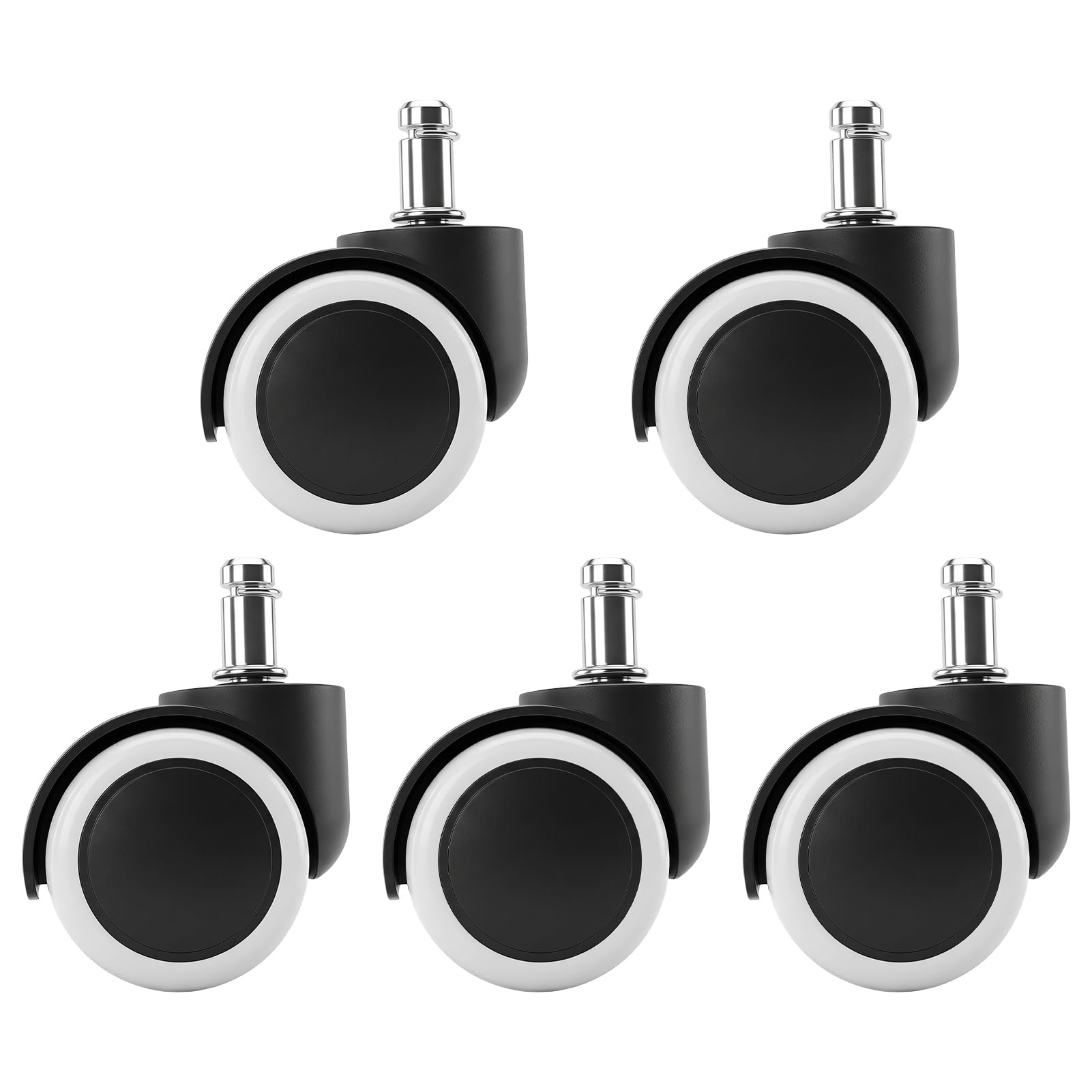 Chair Castors Heavy Duty Chair Wheels heedpeiur 5 Pcs Rubber Castors