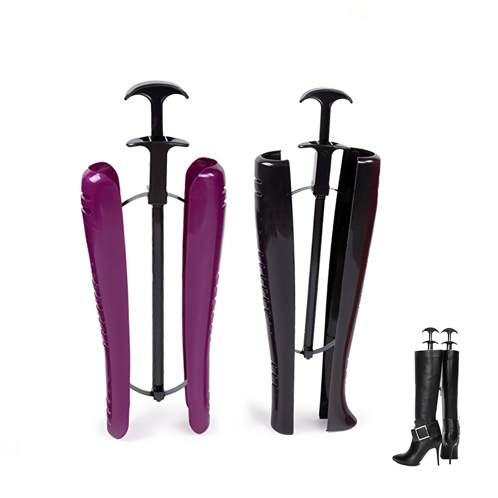 2 tenditori per stivali da equitazione da donna con manico, tenditore per scarpe, in legno di cedro regolabile, per stivali di media altezza, stivali da neve e stivali in pelle