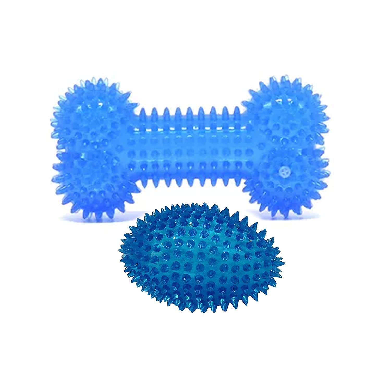 Petvalley Combo of Spikes Bone and Rugby Shaped Chew Toy for Dogs and Puppies- Pack of 2 (Color May Vary) (B096WGYVZZ) Amazon Price History, Amazon Price Tracker