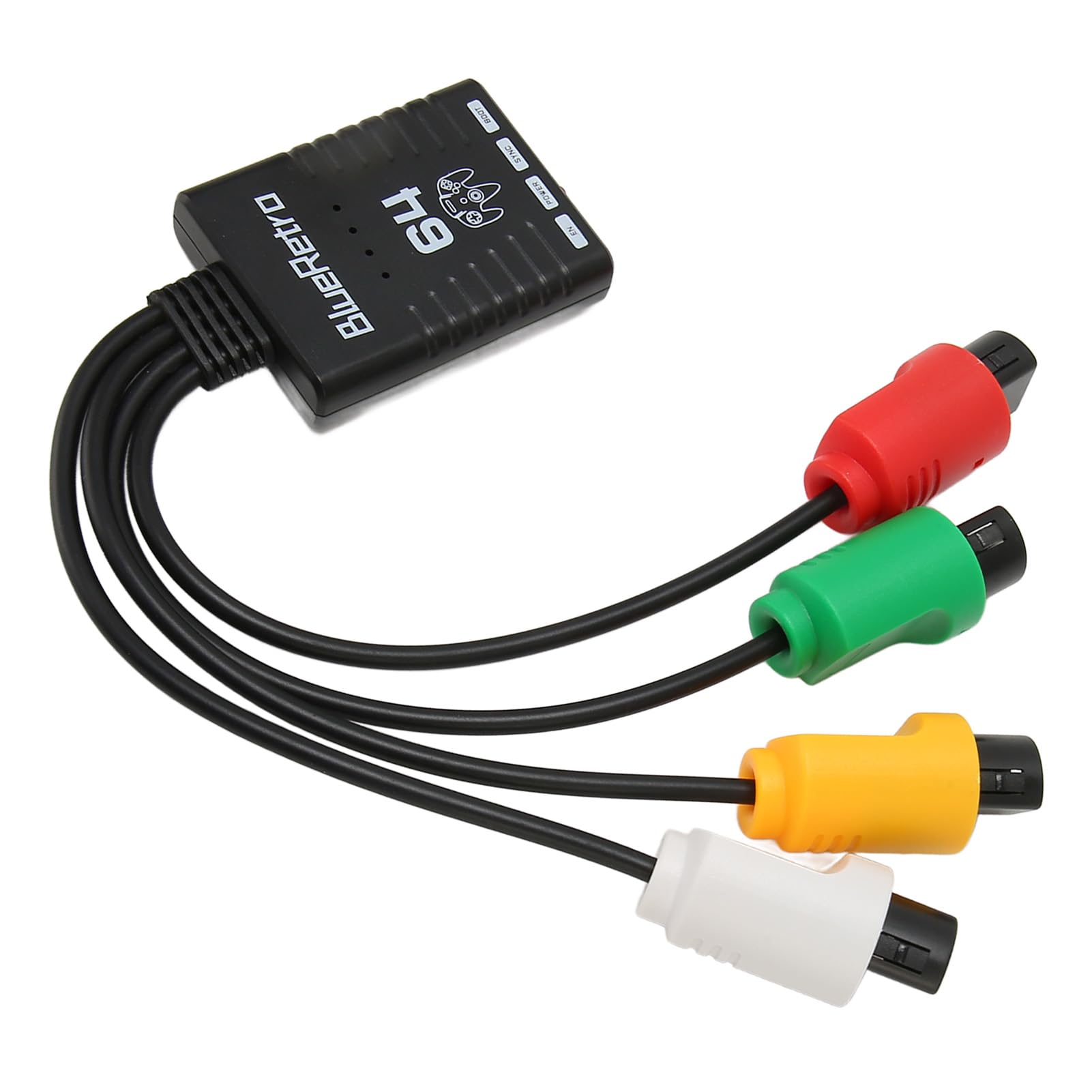 Gamecontroller Adapter für N64 Konsole, Kabelloser Bluetooth Griffkonverter, Unterstützt 4 Spieler, Controller Adapter für für für für Plug and Play