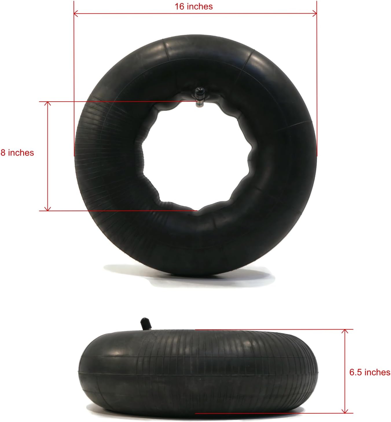 The ROP Shop 4-Pack - Tire Inner Tube 16x6.50x8 with TR13 Straight Stem for Oregon 71-816