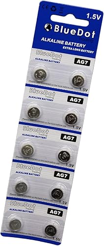 Miniatura 3 de BlueDot Trading Pilas de botón alcalinas AG9, SR45, SG9, LR45 ideales para audífonos, relojes, calculadoras, termómetros y más. Cantidad 20 unidades