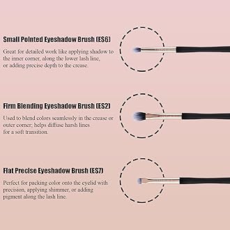 Profusion Cosmetics Brush Set Eye Essential 3 PC