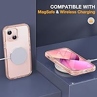 Vista 1022 de Miracase - Funda magnética para iPhone 13 Pro Max de 6.7 pulgadas (compatible con MagSafe), transparente, completo, protector de pantalla de vidrio