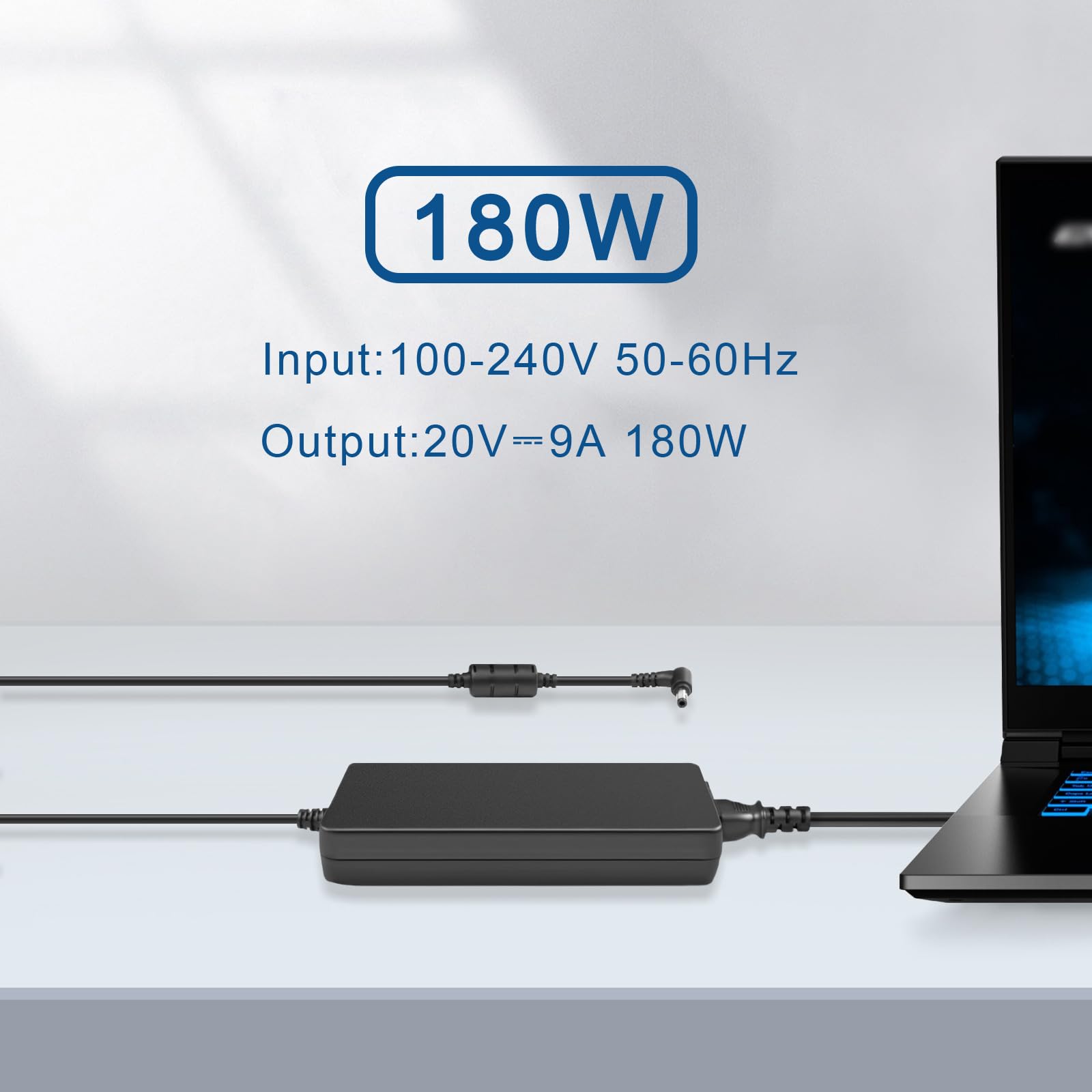 Caricatore 20V 180W per Medion Erazer Scout E30 E10 Specialist P10 Crawler E50 E30 Clevo NP70PNK-M NP70PNJ-M NP60PNP-M NP50PNK-M Medion Clevo 180W AC Adapter PA-1181-76