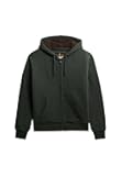 Men's Borg Lined Zip Hoodie, Ivy Green, L