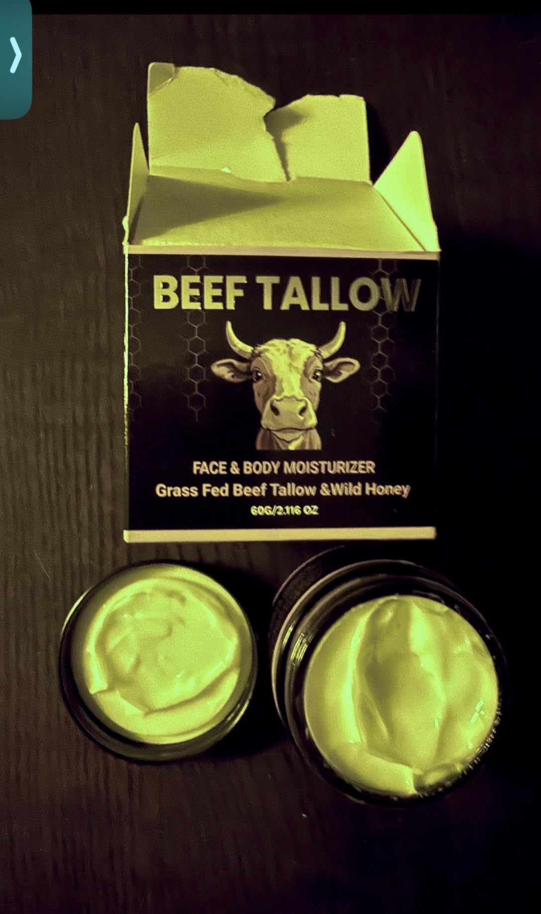 Gheecry Beef Tallow for Skin, Facial Tallow Honey Balm,Tallow Face Moisturizer Natural Organic Tallow Balm for Hydrating, Organic Face Cream, Body Lotion