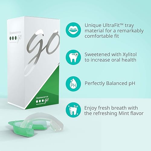 Miniatura 4 de Opalescence Go 10% – Kit de bandejas blanqueadoras de dientes precargadas (10 tratamientos) – 10% de peróxido de hidrógeno – menta fabricada por