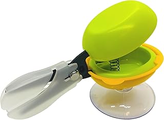 HARAC Table Top Scissors with Base Adapted Scissors Spring Loaded, Safety Push Down Scissors for Special Needs, Ambidextro...