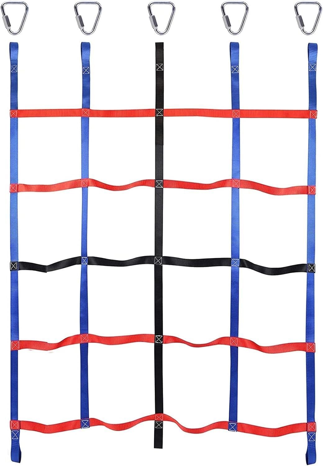 Kanduo One Color Jsy Climbing Net For Kids Outdoor Cargo Webbing Net For Playground Climbing Game 4.9X6.1ft Kids Climbing Frame