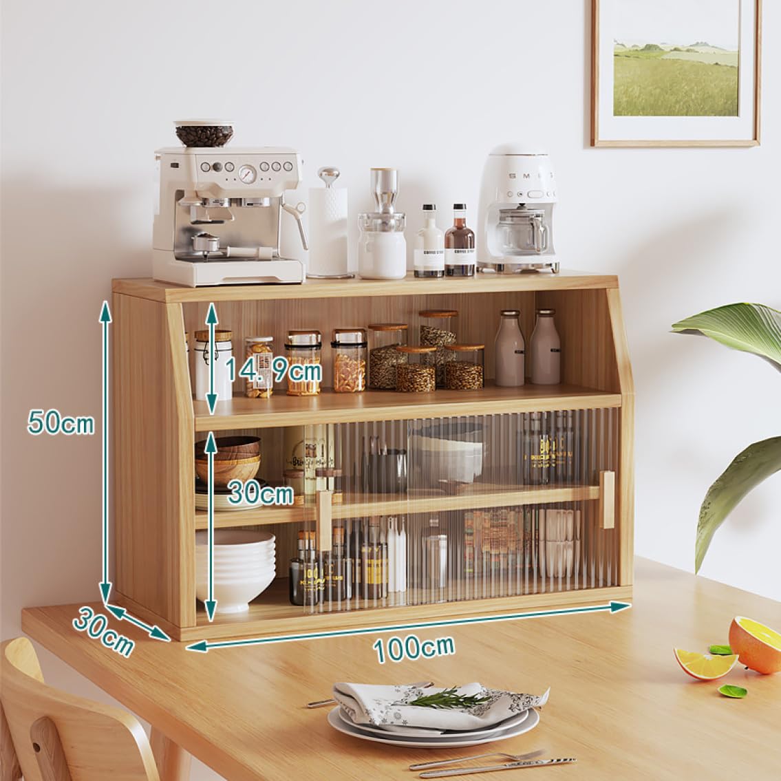 Amazon｜MJKQ9 卓上食器棚 キッチン収納棚 スタイル4 デスクトップ