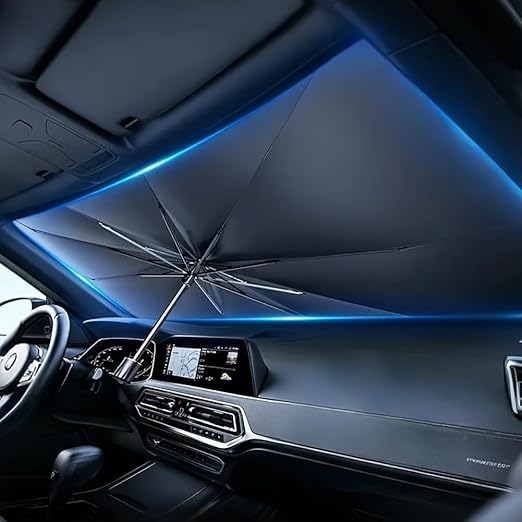 Foldable Windshield Sun Shade Umbrella, 55