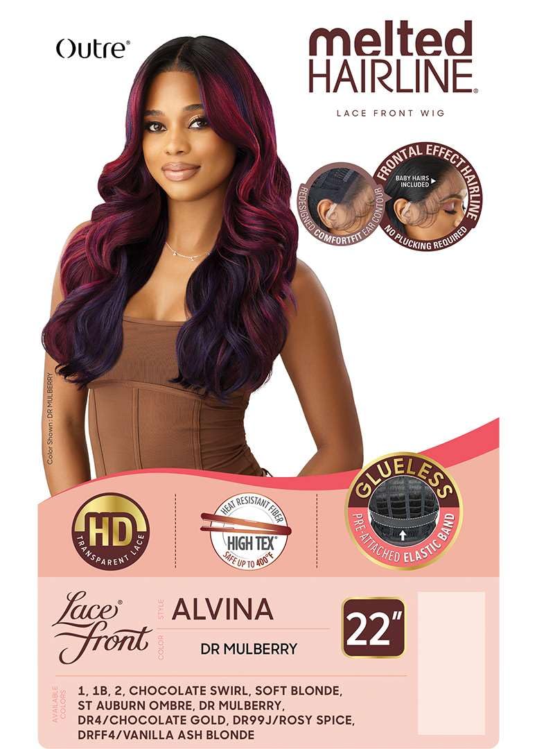 Outre Lace Front Wig - Melted Hairline - Alvina (DR4/CHOCOLATE GOLD)