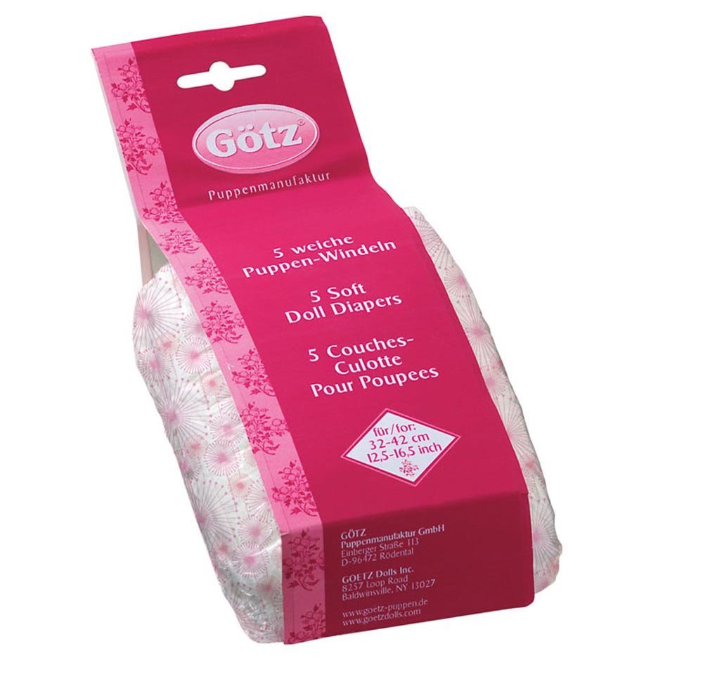 Gotz Happy Flower Doll Sized Diapers for 13 Baby Dolls