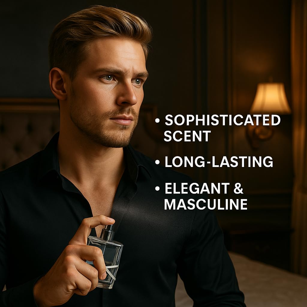 Men's Cologne, Long Lasting Fragrance with Green Mandarin, Sage Heart, Vetiver Notes, Luxurious Perfume for Mens, Eau de Parfum, 50ml (1.7 fl.oz) - Image 4