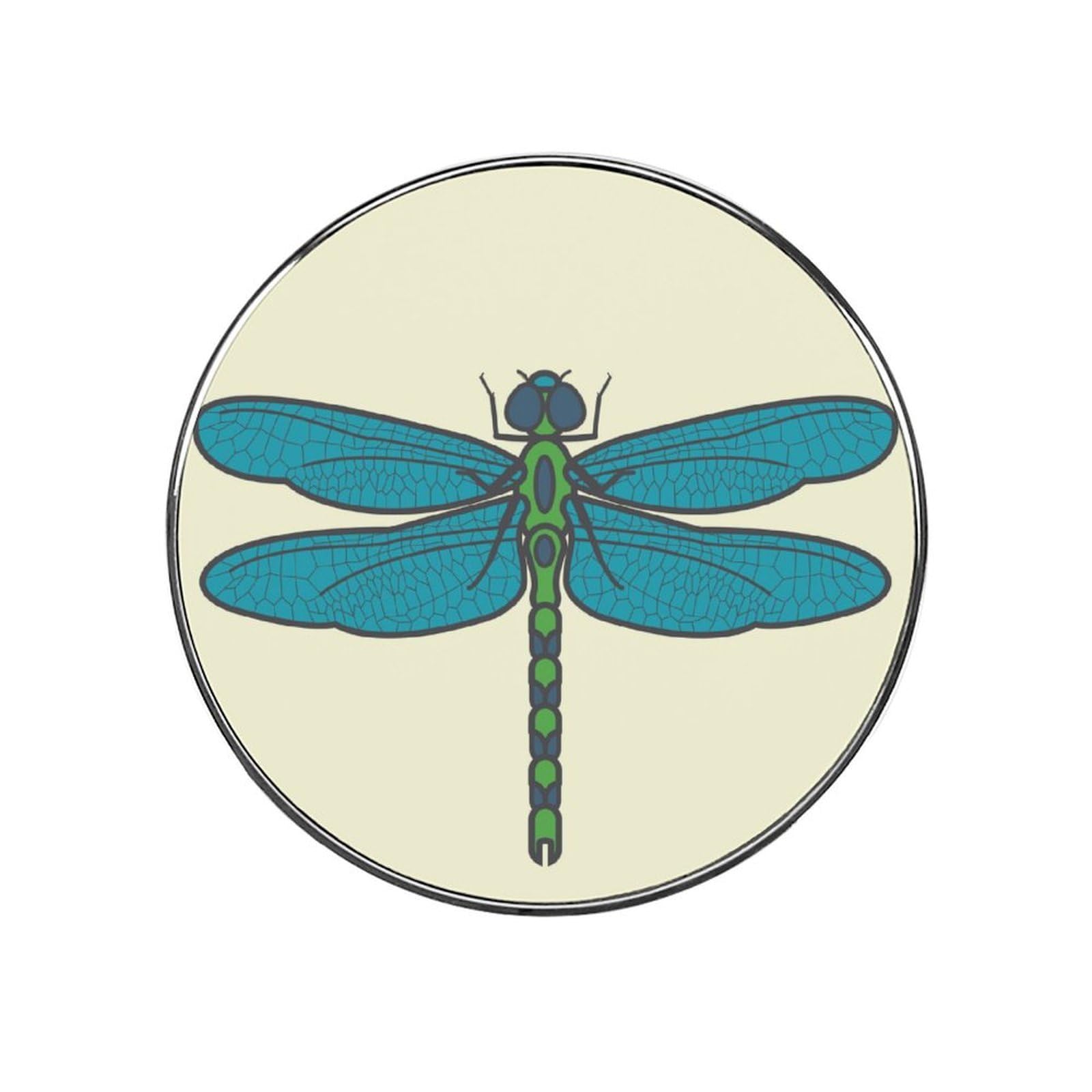 Blue Dragonfly Alloy Fridge Magnet For Office Cabinet Refrigerator Whiteboard Photo