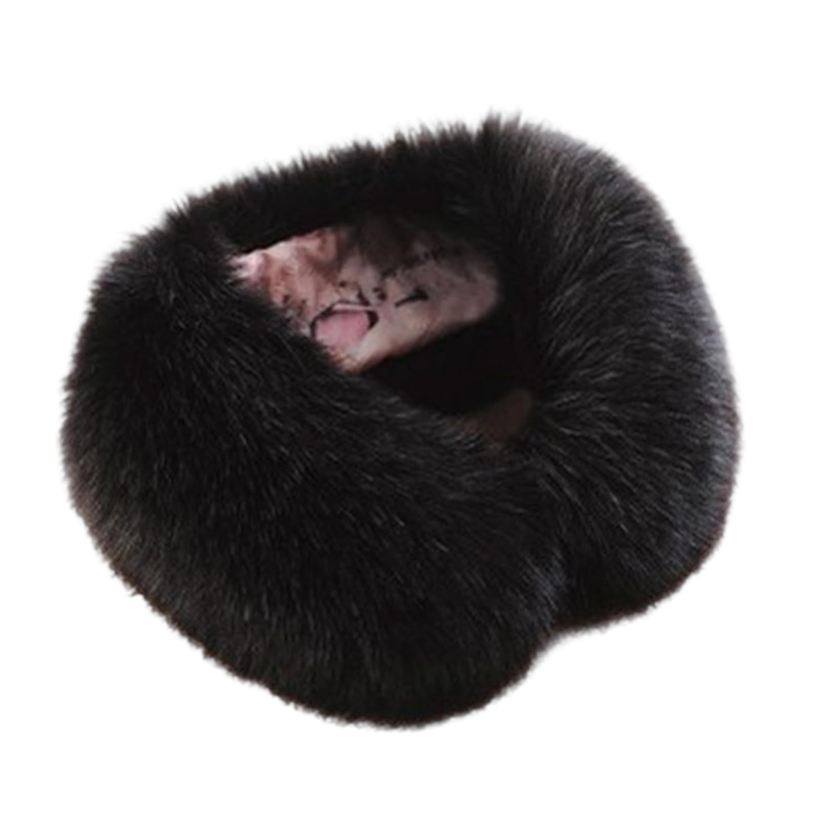 MICFENY Winter Warmth Artificial Furs Scarf Lightweight Friendly Neck Wrap Stylish Winter Neck Warmer For Outdoor Activities