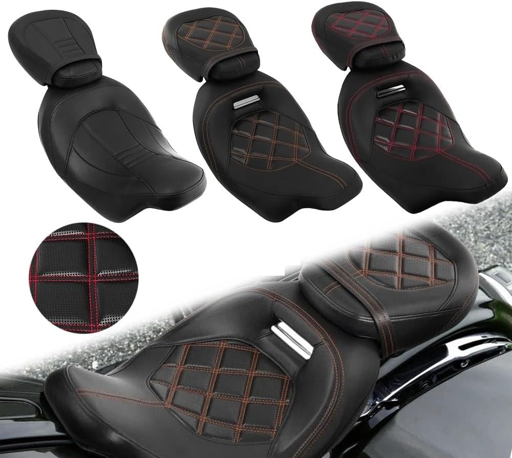 ブラック レッド ライダードライバーパッセンジャーシート