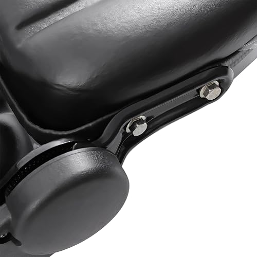 Miniatura 6 de Asiento universal de tractor de 20 pulgadas con cinturón de seguridad, asiento de montacargas plegable de PVC ajustable en 175°, repuesto GDAE10
