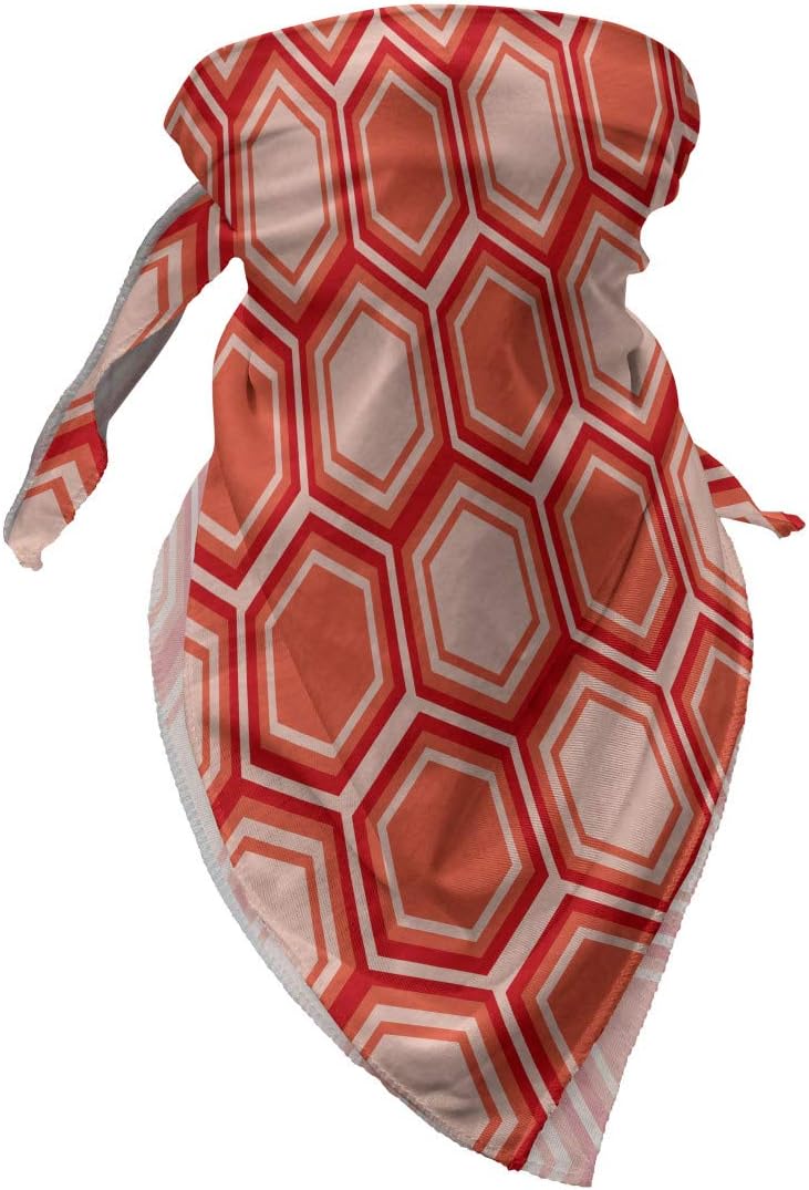 Ambesonne Unisex Bandana Coral Peach 1
