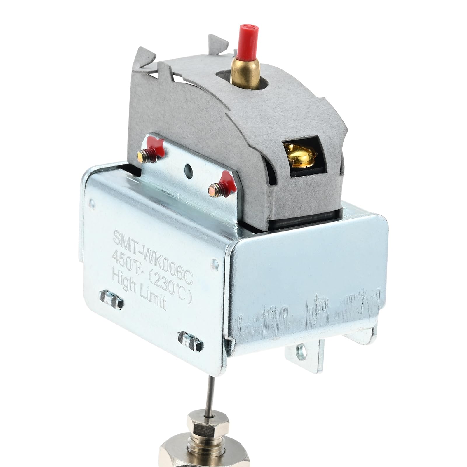 1 juego PP10084 termostato de seguridad de alta temperatura compatible con freidoras Pitco, rosca de 1/4" MPT, caja de almacenamiento, 232 °C (450 °F), compatible con freidoras PITCO