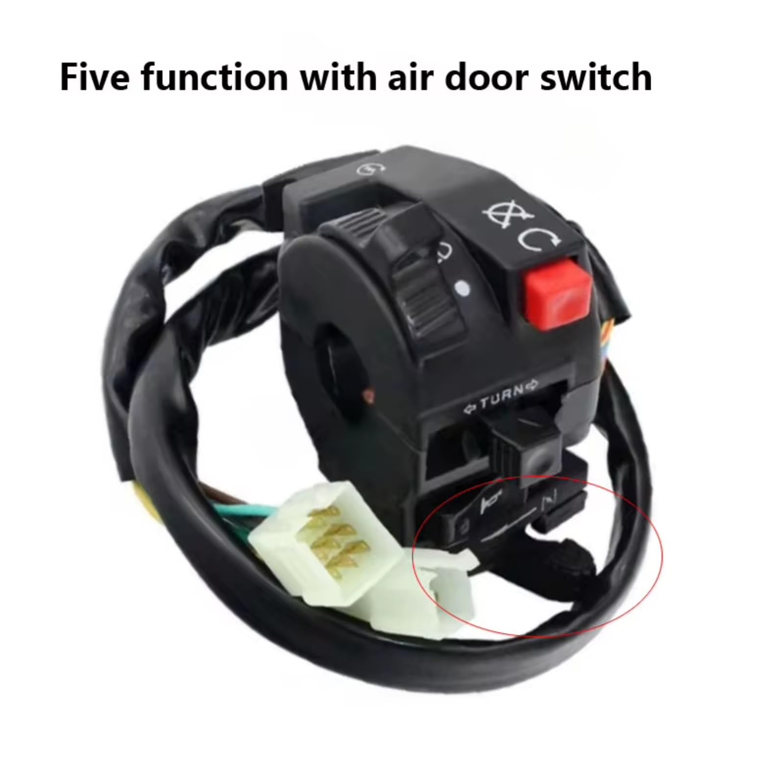 Interruptor señal moto Interruptor Para Moto Manillar Eléctrico De 7/8" 22mm Para ATV/Quad Universal,señal De Giro Izquierda Arranque De Estrangulador De Arranque