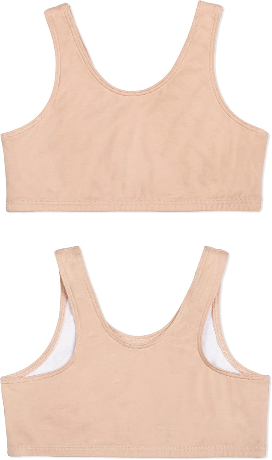 Fruit of The Loom Girls 6-Pack Cotton Built-up Stretch Sports Bra - Image 4