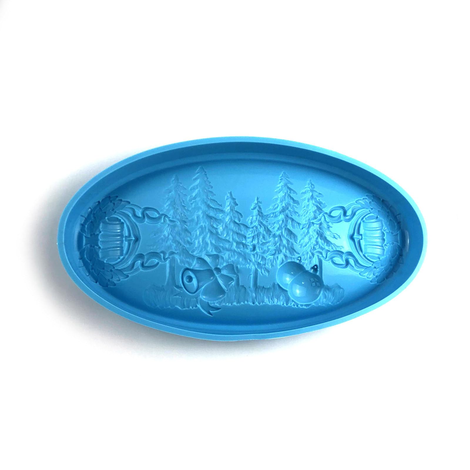Moule plateau de Noël en silicone pour décoration de table