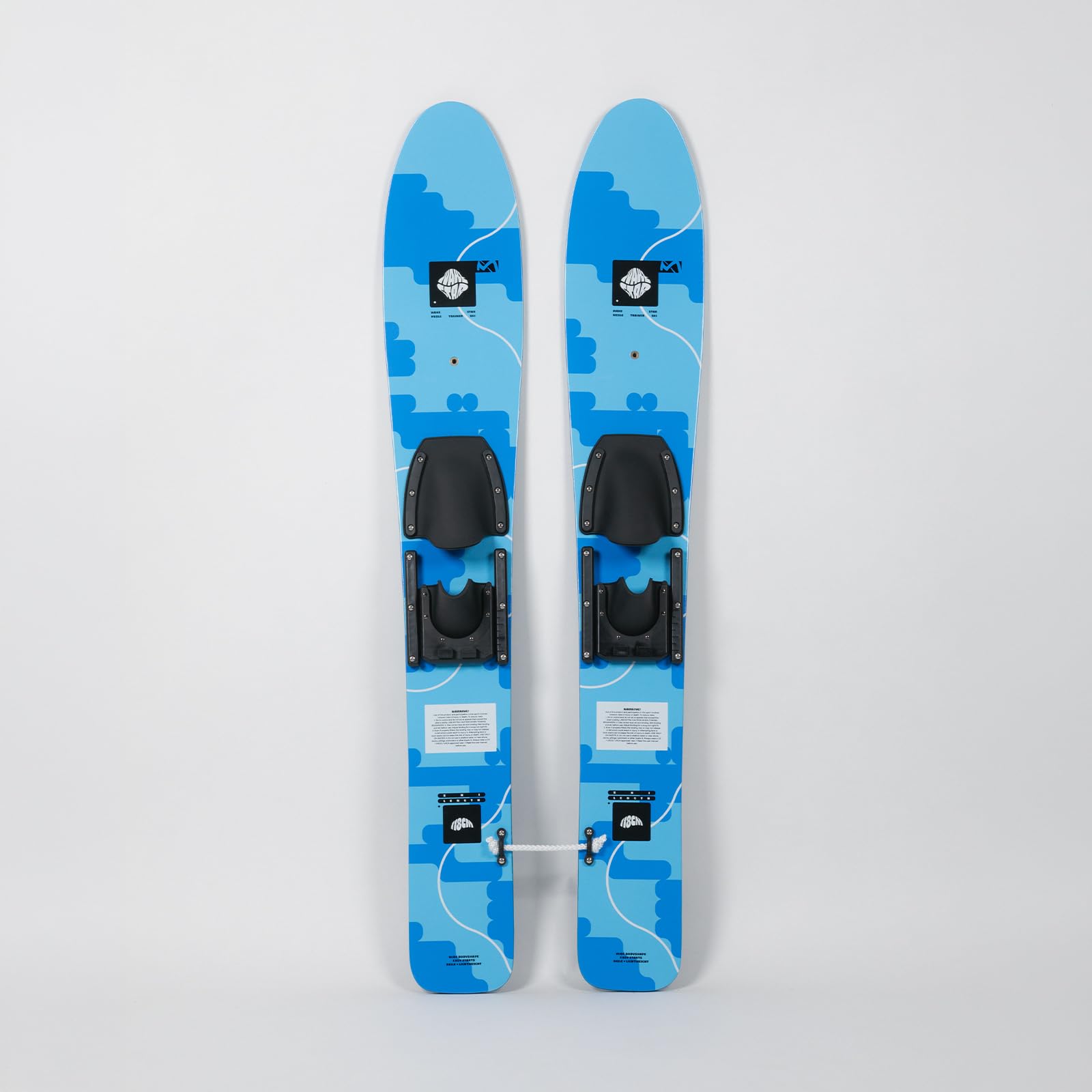 MESLE Wasser-Ski Wake Star 118 cm Kinder Trainer-Ski bis 45 kg Set mit Leine und Trainer Bar
