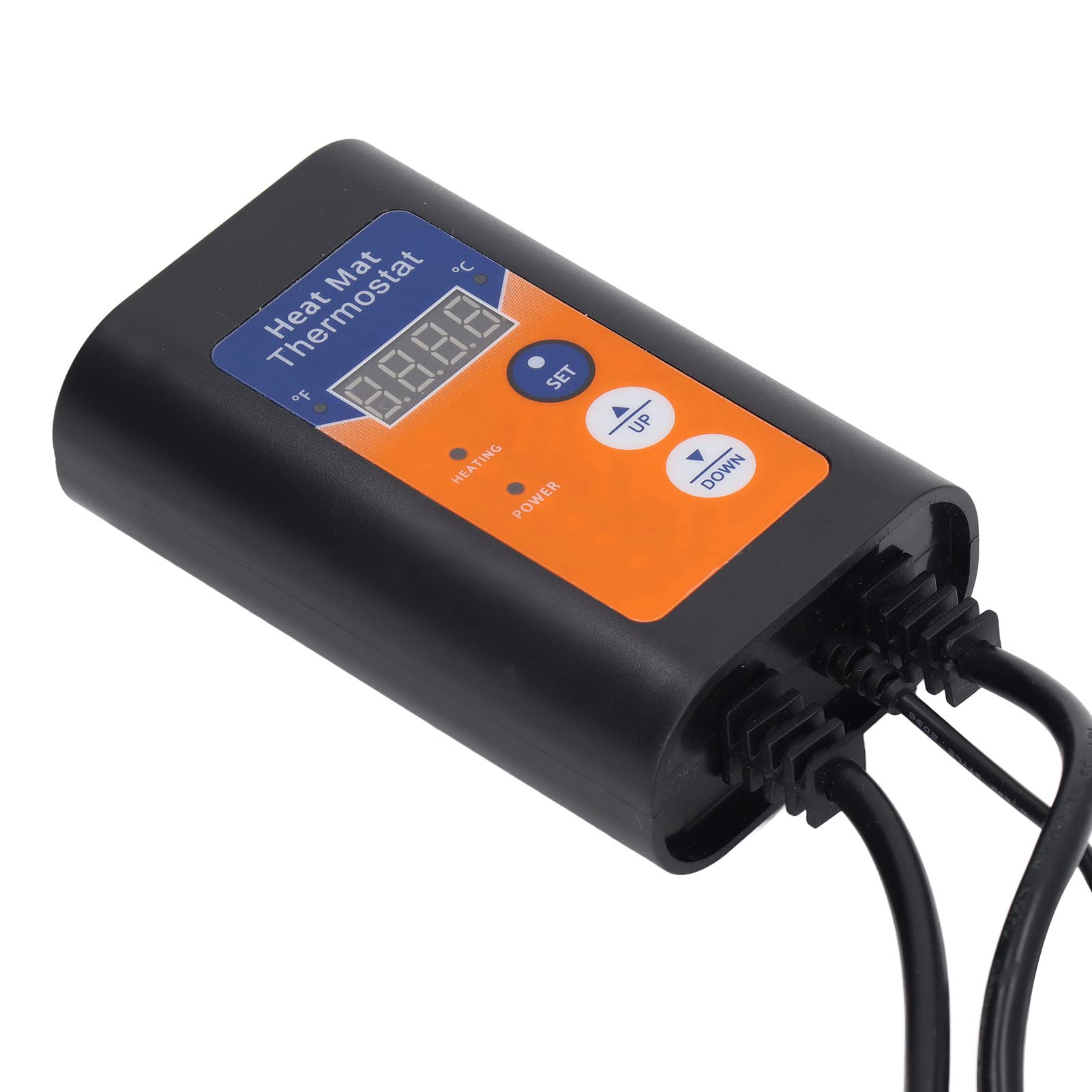 Cyfrowy termostat maty grzewczej, LED 1000W Fahrenheita Celsjusza Cyfrowy regulator temperatury przełączany mata ciepła sadzonki do kiełkowania nasion(#2)