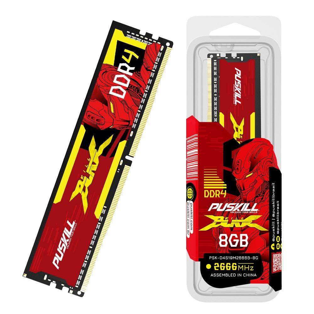 PUSKILL 16GB Kit (2x8GB) DDR4 RAM 2666MHz PC4-21300 Desktop Memory, Non-ECC Unbuffered UDIMM 1.2V CL19 288-Pin, Dual Channel PC Computer Upgrade Module for Intel & AMD-image-36