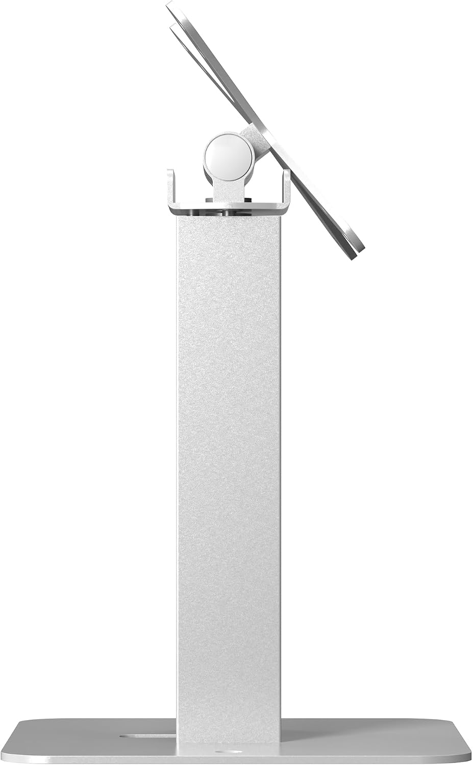 Sleek Rotating Kiosk Stand – CTA 360-Degrees Rotating Sleek Desk Mount with Universal VESA Mount & Heavy-Duty Steel for Tablets, Holders, Enclosures, and Displays Up to 11 lbs. - White - (ADD-RSDMW)