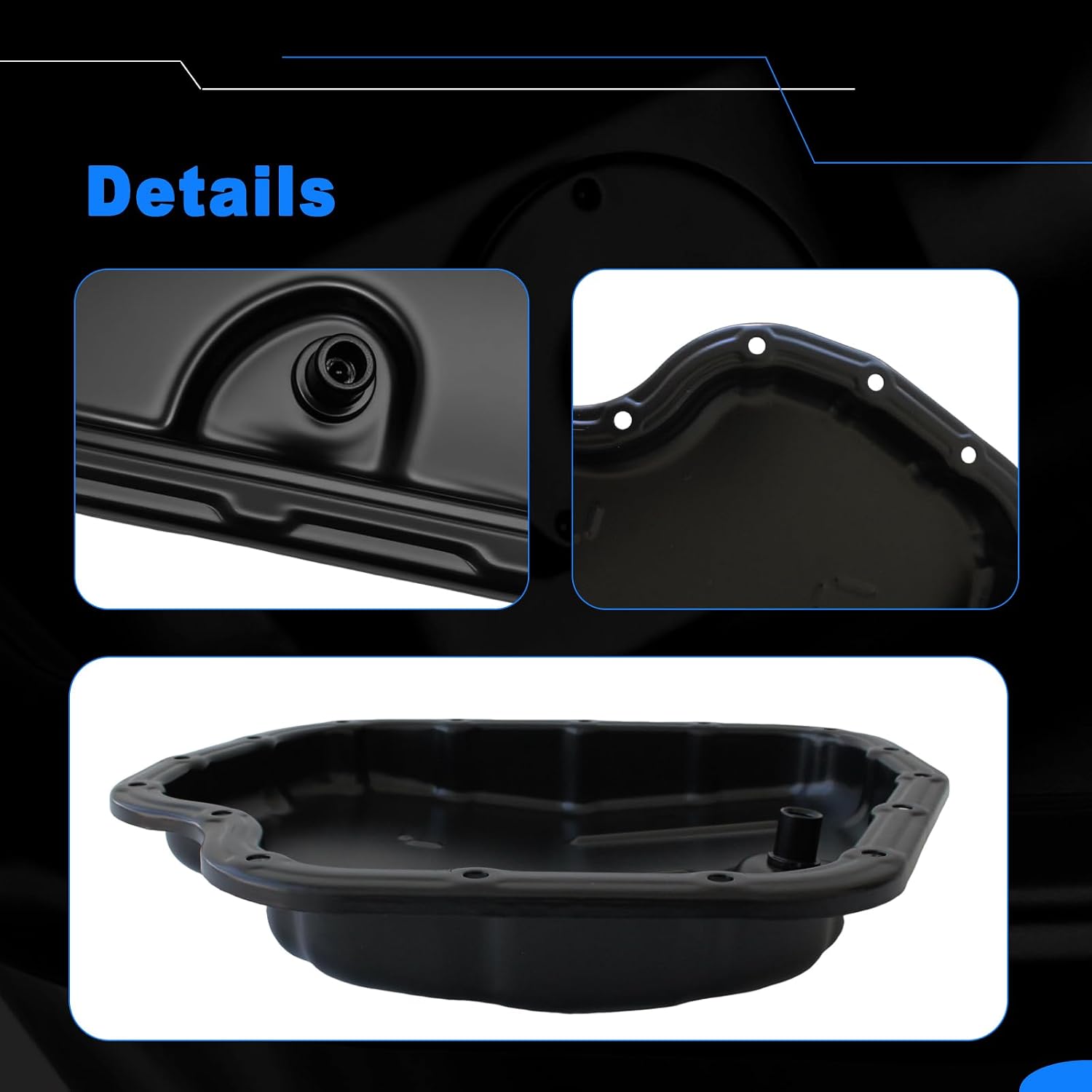 AUCERAMIC Transmission Oil Pan for Toyota Corolla 2014-2024, Corolla iM 2017-2018, Scion iM 2016 L4 1.8L Oil Drain Pan Replace# 35106-12210