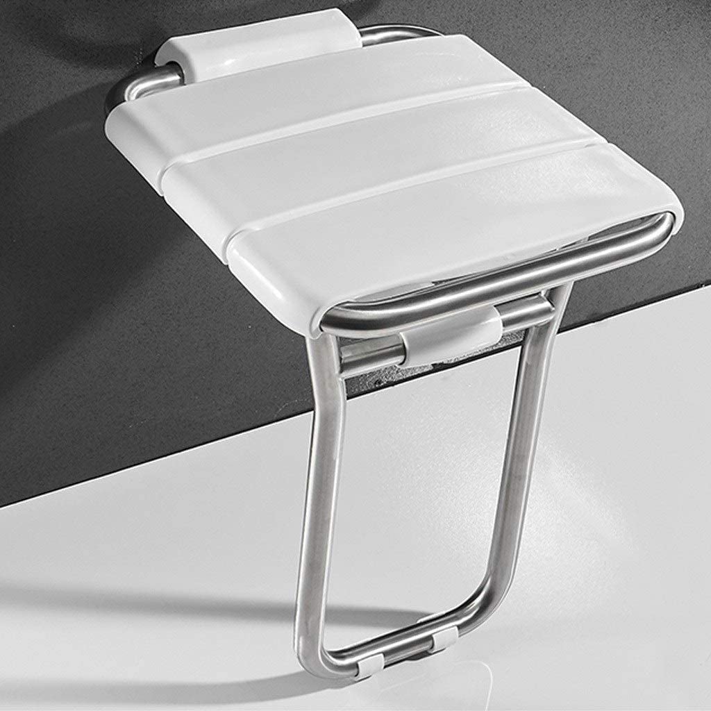 Taburetes de Ducha Plegables de Pared, Banco de baño de Acero Inoxidable, Taburete de bañera para Personas Mayores con discapacidad, Asiento Antideslizante de Seguridad, Silla de Ducha de pa