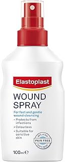 Elastoplast Wound Spray 100ml | Antiseptic Wound Healing Ointment | Protects Against Infection | Fast & Gentle Wound Clean...